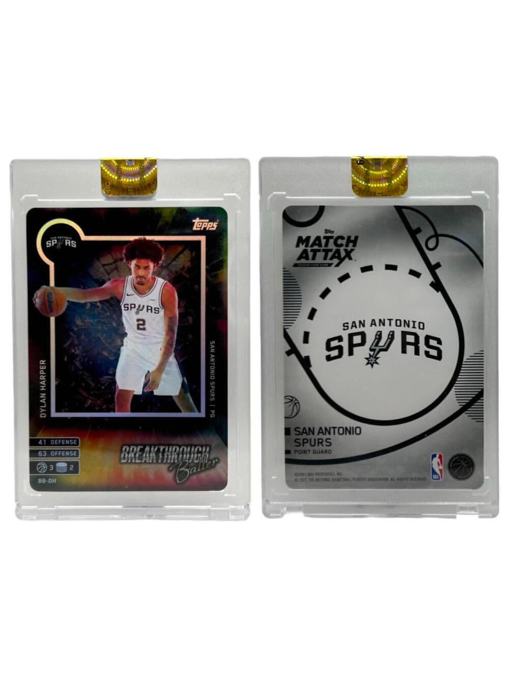 2025-26 Topps Match Attax #BB-DH Dylan Harper Breakthrough Baller Rookie (RC)